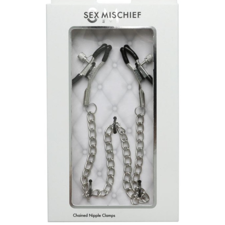 ACCESSOIRES PINCES A SEINS AVEC CHAINE DE "SEX MISCHIEF"