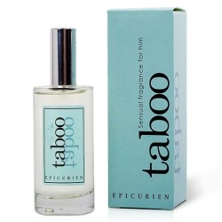 Aphrodisiaques EAU DE PARFUM D ATTIRANCE EPICURIEN TABOO aux pheromones vegetales pour lui