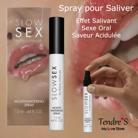 Gloss & gels d'excitation ACTIVATEUR DE SALIVE "SLOW SEX" DE "BIJOUX INDISCRETS"