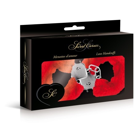 Accessoires MENOTTES ROUGES SWEET CARESS Accessoires MENOTTES ROUGES SWEET CARESS