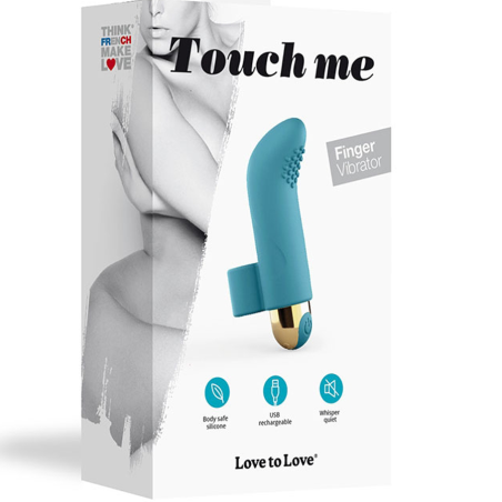 Love toys DOIGT TURQUOISE VIBRANT "TOUCH ME" DE "LOVE TO LOVE"