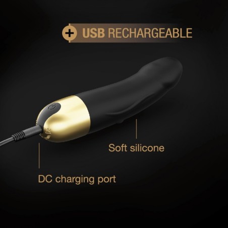 Love toys REAL VIBRATION S 2.0 RECHARGEABLE Noir & Or DE DORCEL