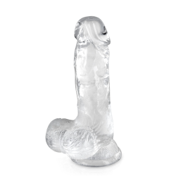 Love toys PURE JELLY TRANSPARENT TAILLE S à VENTOUSE 15.3 cms