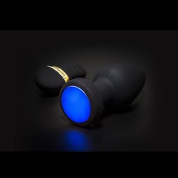 Plugs & Chapelets Anals PLUG VIBRANT ZEUS AVEC LED A TELECOMMANDE DE "YRANUS" TAILLE L