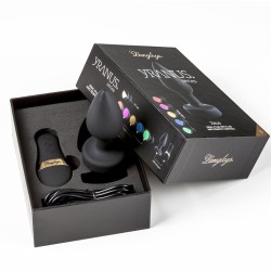 Plugs & Chapelets Anals PLUG VIBRANT ZEUS AVEC LED A TELECOMMANDE DE "YRANUS" TAILLE L