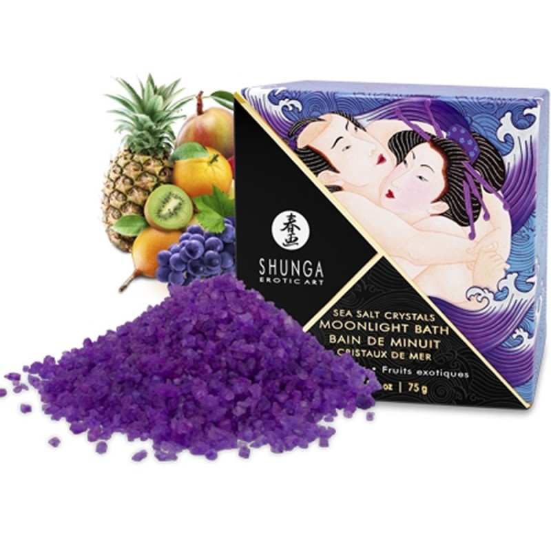 SEL DE BAIN DE MINUIT DE "SHUNGA" parfum fruits exotiques