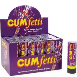 CONFETTI "CUMFETTI" EN FORME DE SPERME