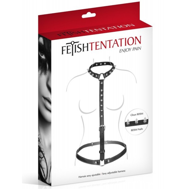HARNAIS SEXY AJUSTABLE DE "FETISHTENTATION"