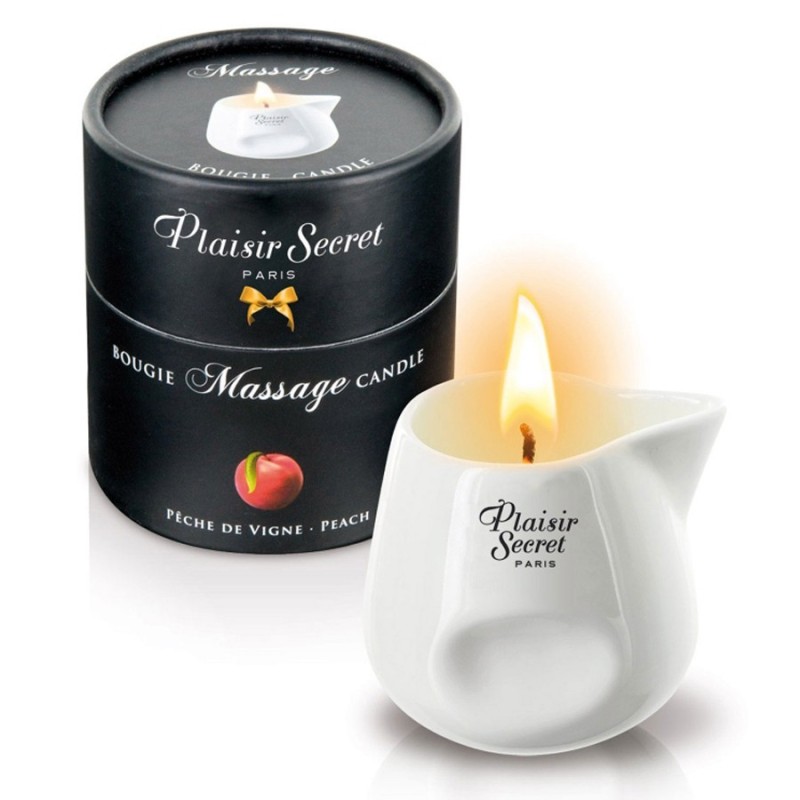 Accueil BOUGIE DE MASSAGE DE PLAISIRS SECRETS parfum Peche de Vigne