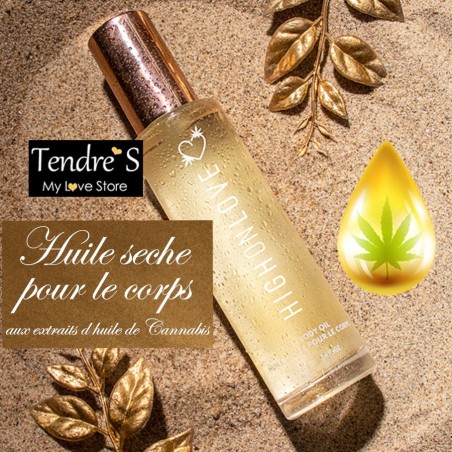 Bains & Lotions  HUILE SECHE NON GRASSE "HIGH ON LOVE"