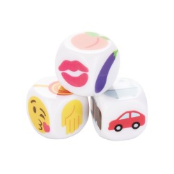Jeux et Livres  JEU DE DES COQUINS EMOJIS DE "CALEXOTICS"