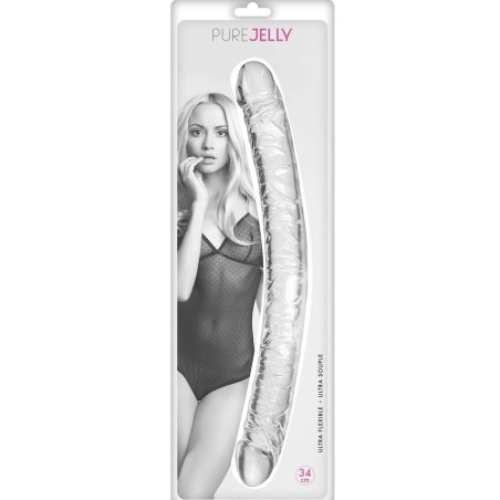 Love toys PURE JELLY DOUBLE DONG TRANSPARENT 34 CM