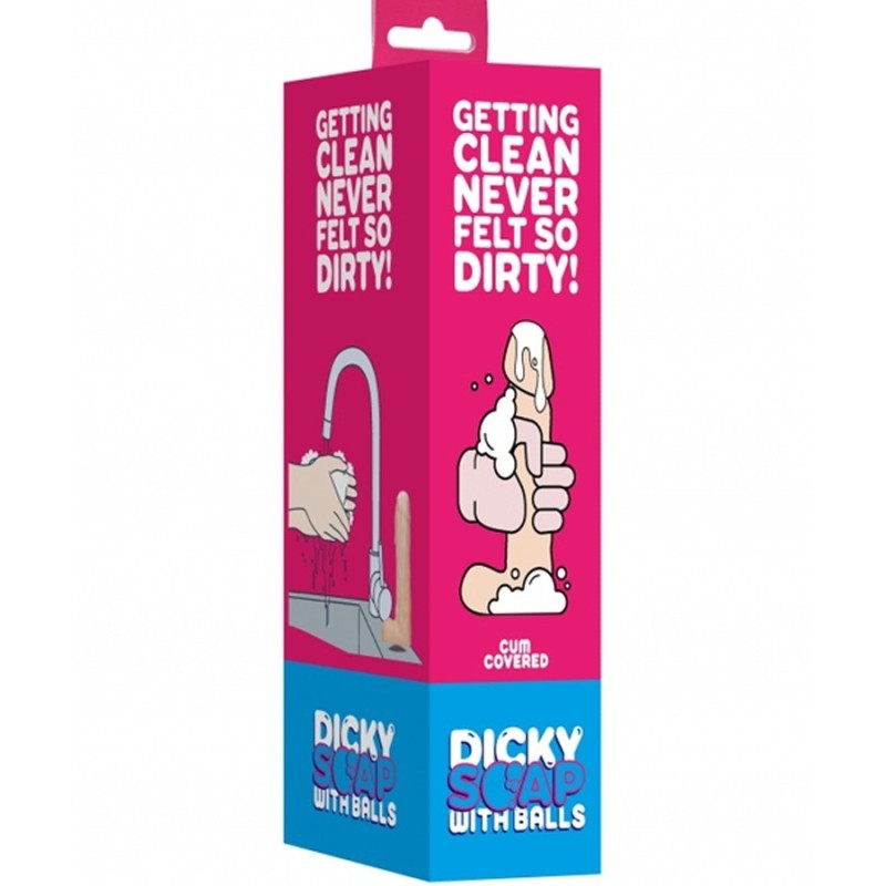 Jeux et Livres SAVON A VENTOUSE CLAIR 17 CM AVEC COULEE SPERME EN FORME DE SEXE D HOMME