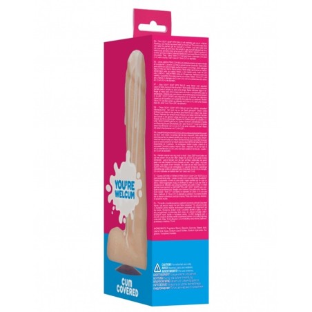 Jeux et Livres  SAVON A VENTOUSE CLAIR 17 CM AVEC COULEE SPERME EN FORME DE SEXE D HOMME