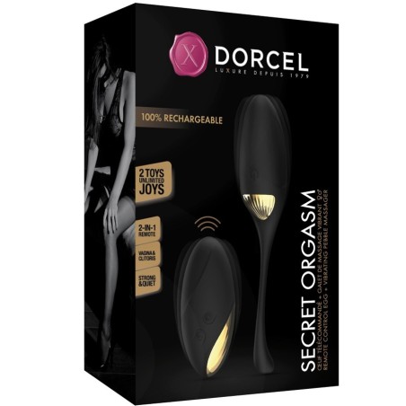 Love toys OEUF VIBRANT 2 EN 1 "SECRET ORGASM" NOIR DE "DORCEL"