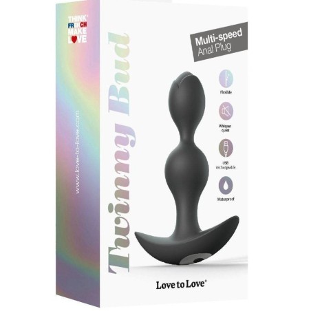 Love toys PLUG VIBRANT NOIR TWINNY BUD DE LOVE TO LOVE