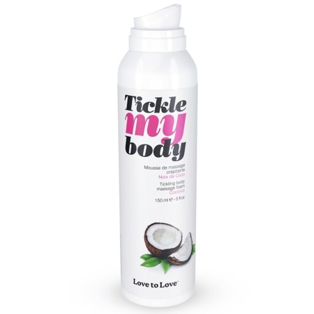 Bien Etre MOUSSE DE MASSAGE TICKLE MY BODY PARFUM NOIX DE COCO DE LOVE TO LOVE Bien Etre MOUSSE DE MASSAGE TICKLE MY BODY PARFUM NOIX DE COCO DE LOVE TO LOVE