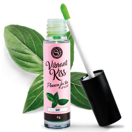 Bien-être GLOSS COMESTIBLE EFFET VIBRANT A LA MENTHE DE "SECRET PLAY"