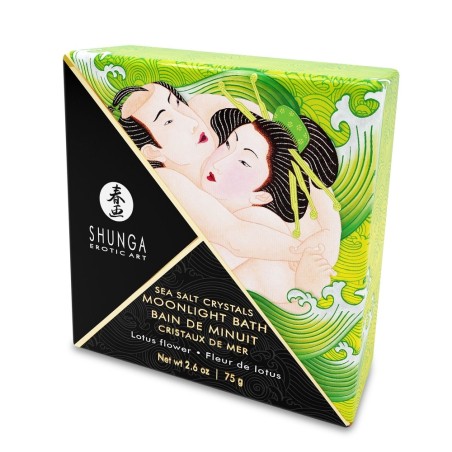 Bien-être SEL DE BAIN DE MINUIT DE "SHUNGA" parfum fleur de lotus