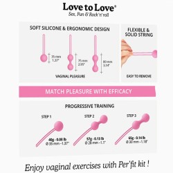 Love toys BOULES DE GEISHA ROSES PER FIT KIT DE LOVE TO LOVE