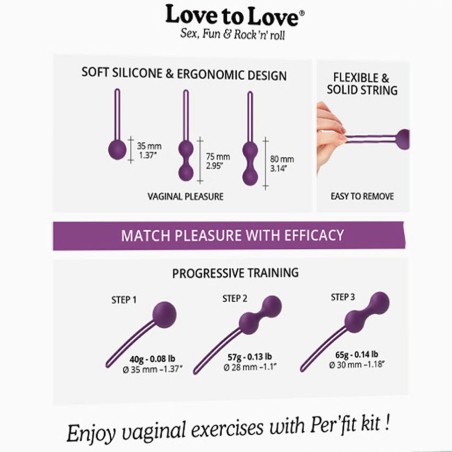 Love toys BOULES DE GEISHA VIOLETTES PER FIT KIT DE LOVE TO LOVE Love toys BOULES DE GEISHA VIOLETTES PER FIT KIT DE LOVE TO LOVE