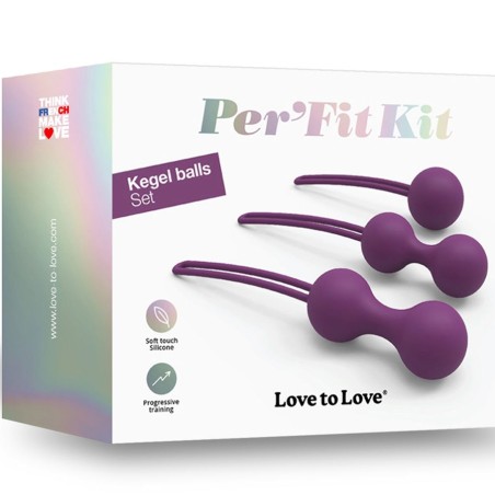 Love toys BOULES DE GEISHA VIOLETTES PER FIT KIT DE LOVE TO LOVE
