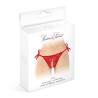 STRING OUVERT "STELLA" A DENTELLE ROUGE A NOEUDS DE "FASHION SECRET"