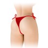 STRING OUVERT "STELLA" A DENTELLE ROUGE A NOEUDS DE "FASHION SECRET"