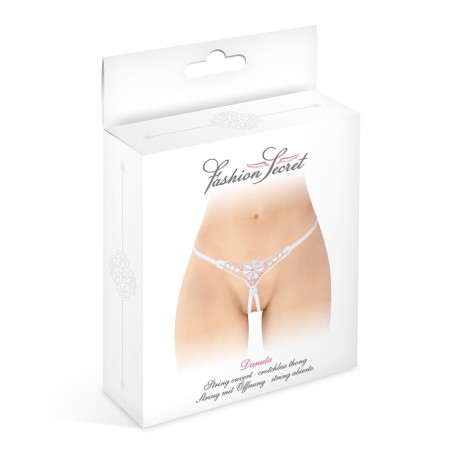 Lingerie STRING BLANC OUVERT "DANUTA" DE "FASHION SECRET"