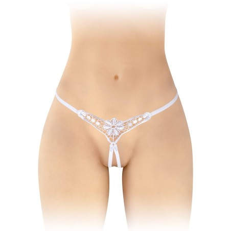 Lingerie STRING BLANC OUVERT "DANUTA" DE "FASHION SECRET"