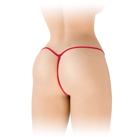 Lingerie STRING ROUGE OUVERT "SANDRA" DE "FASHION SECRET"