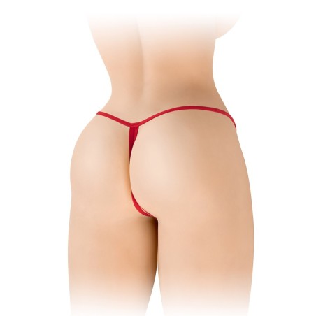 Lingerie Femme STRING ROUGE OUVERT "DANUTA" A DENTELLE DE "FASHION SECRET"