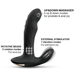 Love toys STIMULATEUR PROSTATIQUE VA ET VIENT ROTATIF VIBRANT MULTI P-JOY DE DORCEL