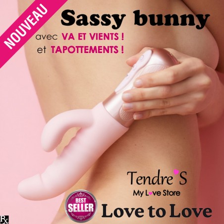 Love toys RABBIT VA ET VIENT SASSY BUNNY PINK DE "LOVE TO LOVE"