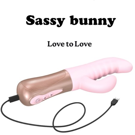 Love toys RABBIT VA ET VIENT SASSY BUNNY PINK DE "LOVE TO LOVE"